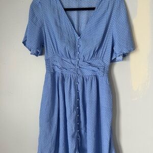 Blue Polka Dot Dress